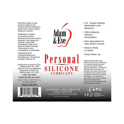 Silicona personal Adán y Eva 4 fl.oz